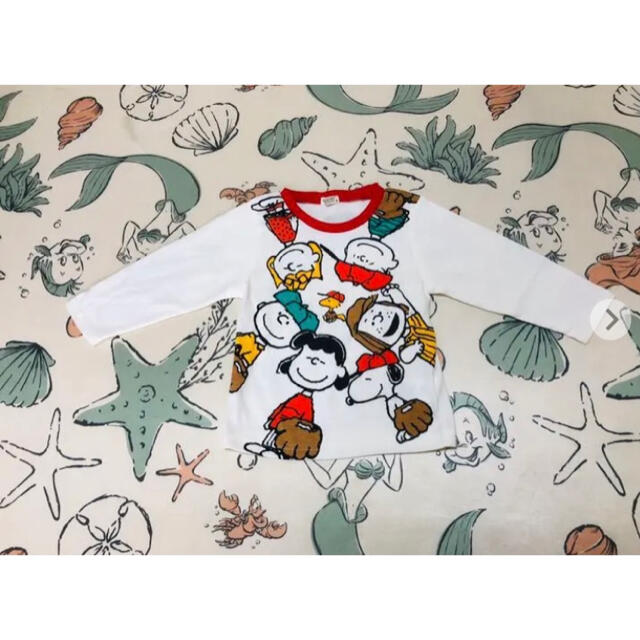 SNOOPY(スヌーピー)のスヌーピー　ロンT 90サイズ　90cm キッズ/ベビー/マタニティのキッズ服男の子用(90cm~)(Tシャツ/カットソー)の商品写真