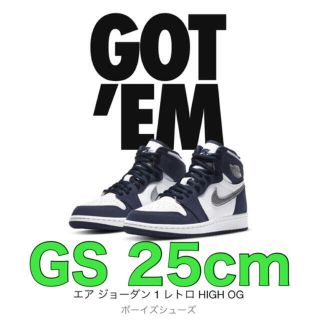 ナイキ(NIKE)のAIR JORDAN 1 MIDNIGHT NAVY 25cm(スニーカー)