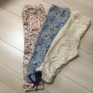 ユニクロ(UNIQLO)のレギンス　80 ３枚セット(パンツ)