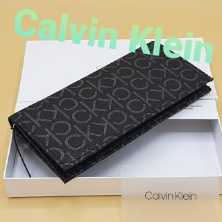 カルバンクライン(Calvin Klein)の【プレゼントラッピング可】カルバンクライン 長財布 ビッグロゴ　ブラック(長財布)