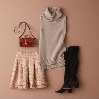 フォクシー(FOXEY)の美品♡FOXEY BOUTIQUE ツイード♡キュロットスカート ♡(ショートパンツ)