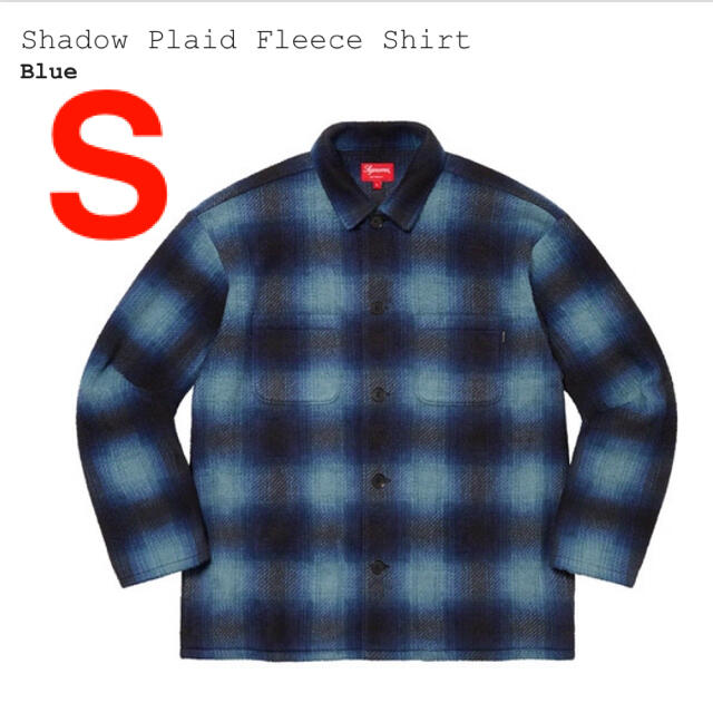 Sサイズ　Supreme Shadow Plaid Fleece Shirt