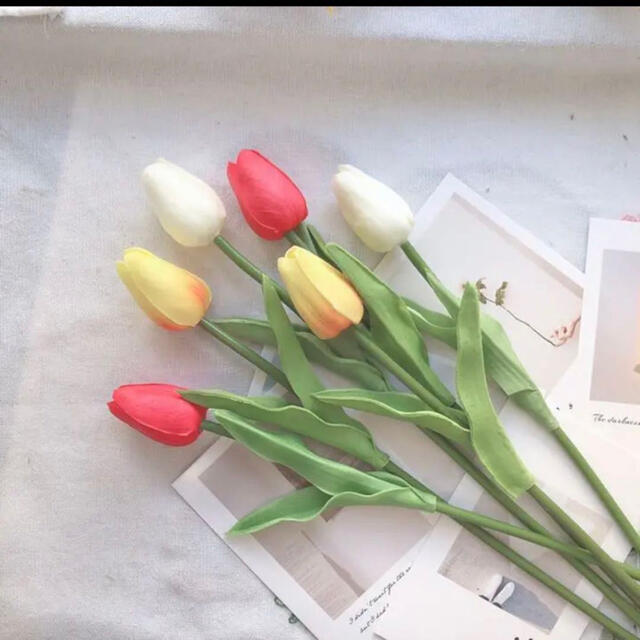 綺麗な花 枯れない花 チューリップ 造花 インテリア 単本5本売りの通販 By ふみきの良い屋 S Shop ラクマ