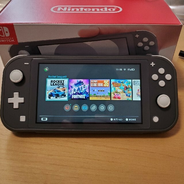 Nintendo Switch Liteグレー　ケース・ガラスフィルム付き