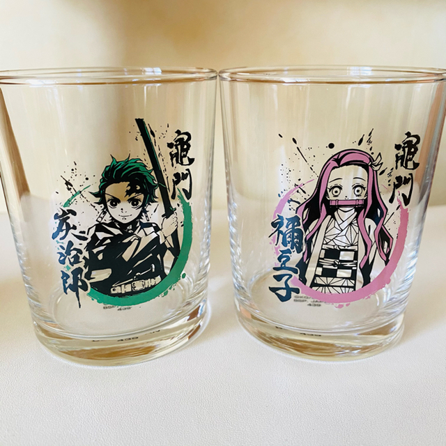 【新品】鬼滅の刃　一番くじ　F賞　グラス　2個セット エンタメ/ホビーのアニメグッズ(その他)の商品写真