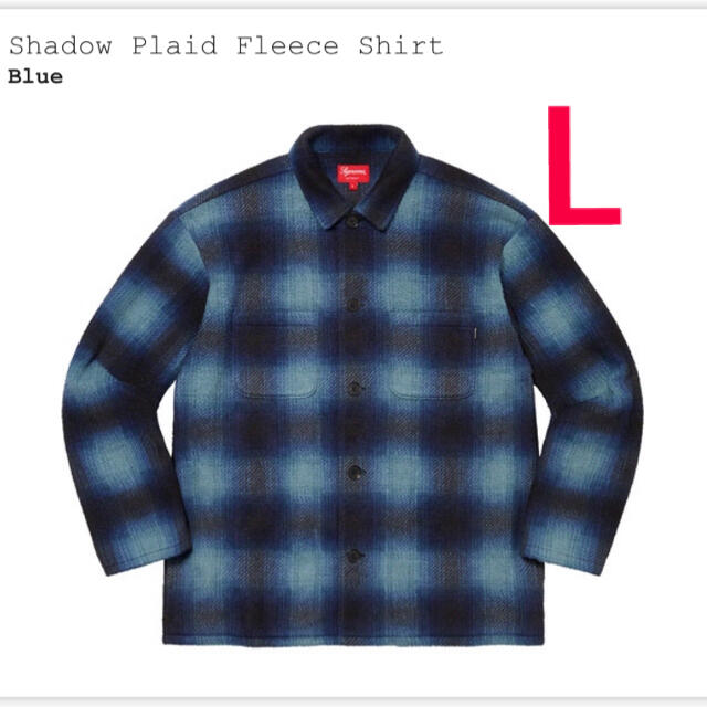 Supreme Shadow Plaid Fleece Shirt Lメンズ