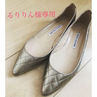 マノロブラニク(MANOLO BLAHNIK)のMANOLO BLAHNIK マノロブラニク SILK ALBA NAPPA(バレエシューズ)