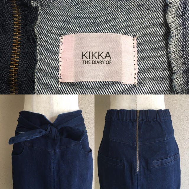 KIKKA THE DIARY OF(キッカザダイアリーオブ)のKIKKA キッカ デニム スカート レディースのスカート(ひざ丈スカート)の商品写真