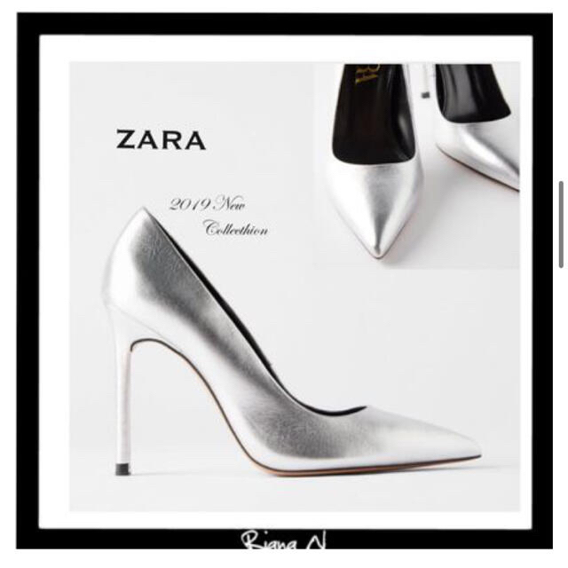 ZARA レザーハイヒール　パンプス