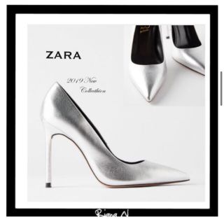 ザラ(ZARA)のZARA レザーハイヒール　パンプス(ハイヒール/パンプス)