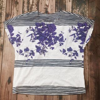 サンタモニカ(Santa Monica)のused 薔薇とボーダーシャツ(Tシャツ(半袖/袖なし))