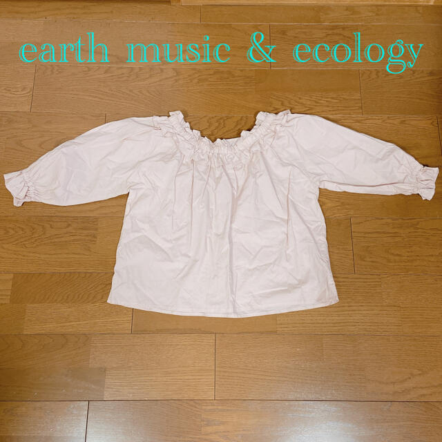 earth music & ecology(アースミュージックアンドエコロジー)のearth music & ecology ブラウス ベビーピンク レディースのトップス(シャツ/ブラウス(長袖/七分))の商品写真