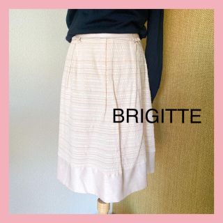 アリスバーリー(Aylesbury)のBRIGITTE ブリジット　リボン付きフレアスカート  サイズ9(ひざ丈スカート)