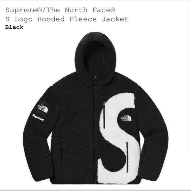 ジャケット/アウターsupreme the north face hooded fleece 黒　S