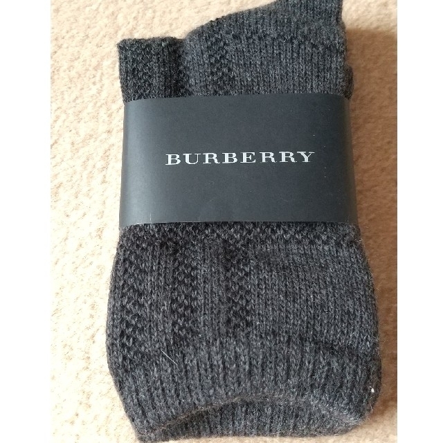 BURBERRY(バーバリー)の新品未使用 バーバリーBURBERRY アンゴラ入り 靴下 ソックス  レディースのレッグウェア(ソックス)の商品写真