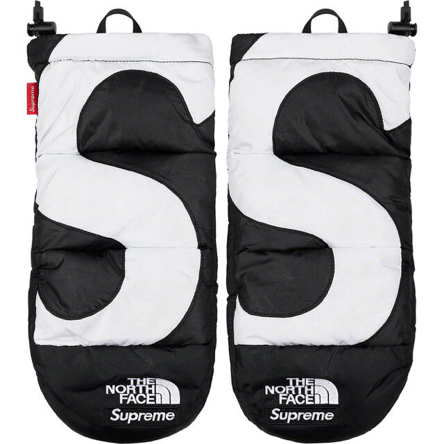 ファッション小物SUPREME S Logo Nuptse Mitts 手袋 シュプリーム