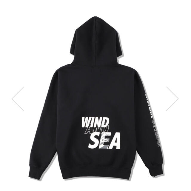 HYSTERIC GLAMOUR(ヒステリックグラマー)のwind and sea HOODIE / BLACK (02203CF10) メンズのトップス(パーカー)の商品写真