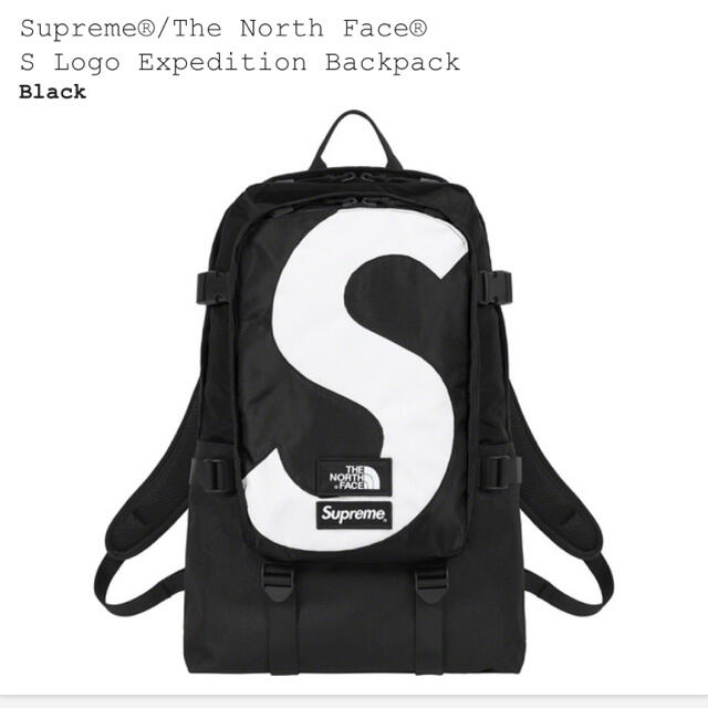 supreme north face s logo backpack ブラックバッグ