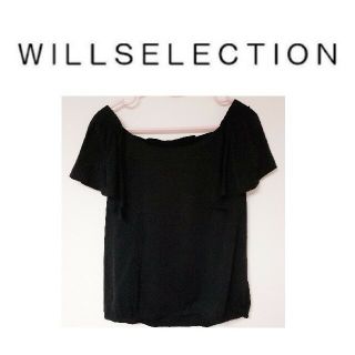 ウィルセレクション(WILLSELECTION)のバックリボンブラックトップス(シャツ/ブラウス(半袖/袖なし))