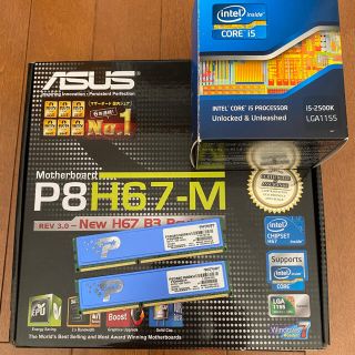 エイスース(ASUS)のi5 2500K 他PCパーツセット(PCパーツ)