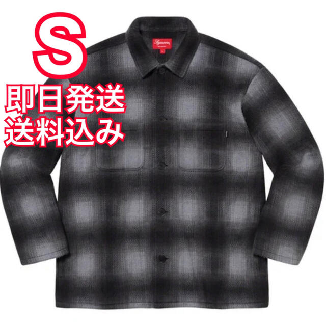 S supreme shadow plaid fleece shirt シャツ