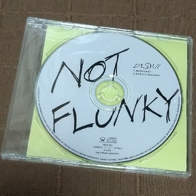 新品　DISH//   NOT  FLUNKY  　CD　コニファー限定 1