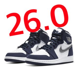 ナイキ(NIKE)のエアジョーダン1 NIKE AIR AIR JORDAN 1ミッドナイトネイビー(スニーカー)