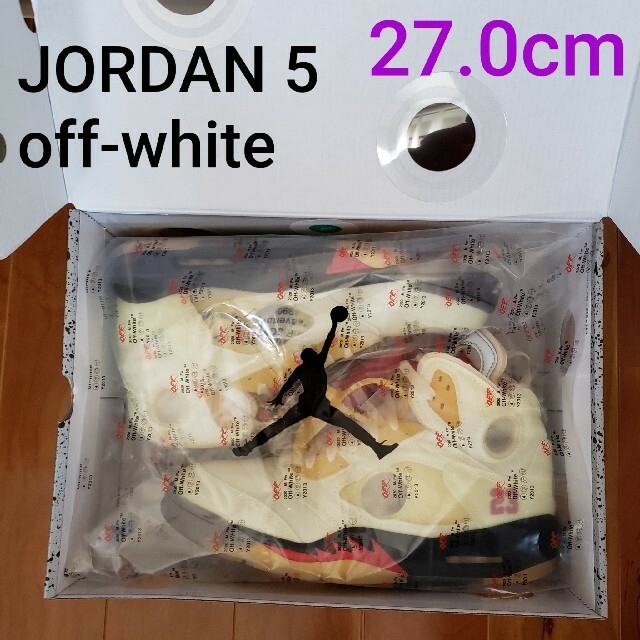【 新品 】 スニーカー 27.0cm 5 JORDAN AIR OFF-WHITE NIKE - NIKE スニーカー 【 新品 】 スニーカー 27.0cm 5 JORDAN AIR OFF-WHITE NIKE - NIKE スニーカー