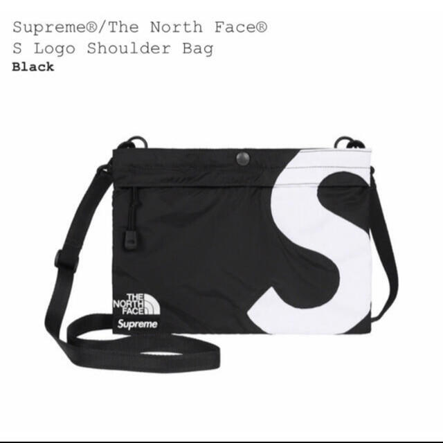 supreme the north Face ショルダー 黒