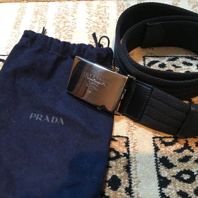 PRADA(プラダ)のお値下げ　新品未使用　　プラダ　メンズ　ベルト　イタリア購入品 メンズのファッション小物(ベルト)の商品写真