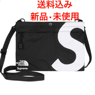シュプリーム(Supreme)のSupreme TNF S Logo Shoulder Bag（黒）(ショルダーバッグ)