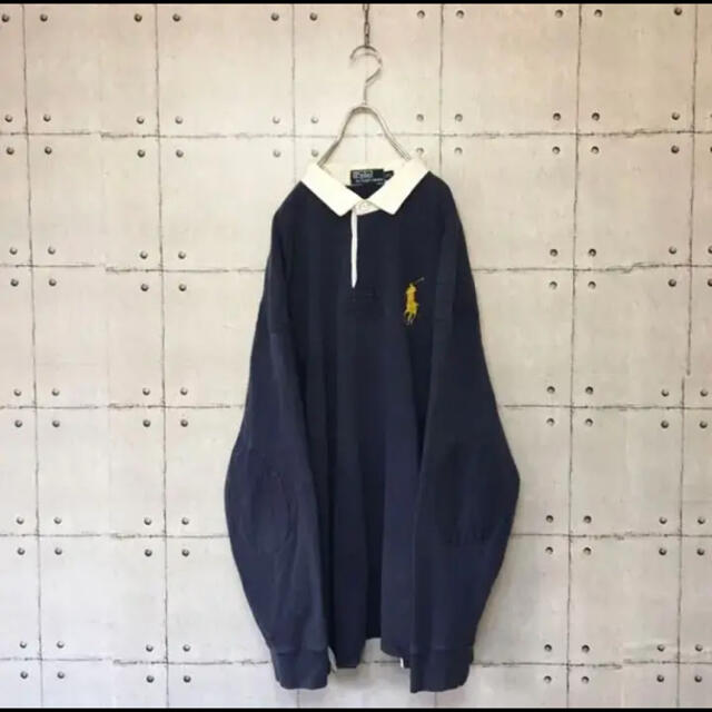 Ralph Lauren(ラルフローレン)のビッキー様専用 90s 古着 ポロ ラルフローレン ラガーシャツ メンズのトップス(ポロシャツ)の商品写真