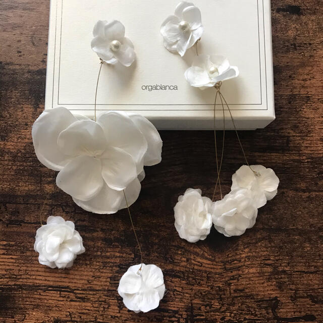 Vera Wang(ヴェラウォン)の美品！オルガブランカ♡orgablanca♡コルタイヤリング レディースのアクセサリー(イヤリング)の商品写真