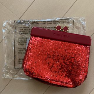 ミュウミュウ(MIU MIU)のmiumiu ノベルティ　コインケース　ポーチ(コインケース)