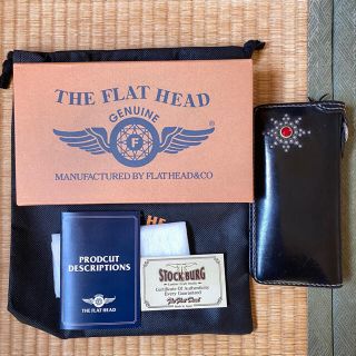 フラットヘッド(THE FLAT HEAD)のTHE FLAT HEAD レザースタッズロングウォレット(長財布)