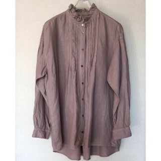 ネストローブ(nest Robe)のネストローブ⭐️リネンフリンジカラーシャツドレス(シャツ/ブラウス(長袖/七分))