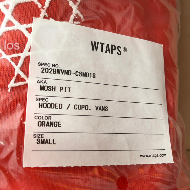 VANS VAULT X WTAPS HOODIE ORANGE 2