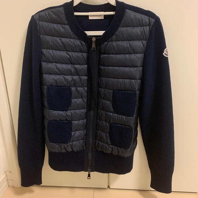 MONCLER - モンクレール 新品 カーディガン S ダウン ネイビー