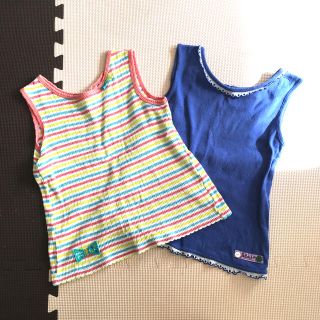 プチジャム(Petit jam)のプチジャム　綿素材タンクトップ2枚組　☺︎ 120(Tシャツ/カットソー)