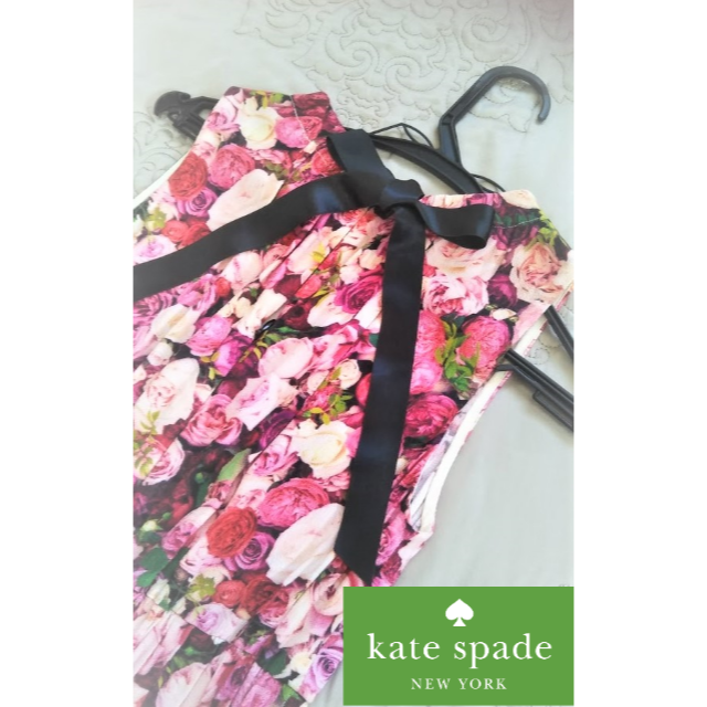 kate spade new york(ケイトスペードニューヨーク)の【美品】ケイトスペードニューヨーク　ワンピース　0 レディースのワンピース(ひざ丈ワンピース)の商品写真