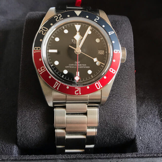 チュードル(Tudor)のチューダー ブラックベイGMT TUDOR BLACKBAY GMT 極美品(腕時計(アナログ))