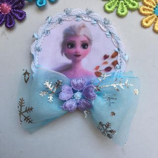 アナトユキノジョオウ(アナと雪の女王)のアナ雪 エルサ ワッペン ハンドメイド❣️(ファッション雑貨)