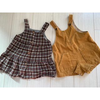 ザラキッズ(ZARA KIDS)のZARA ベビー ワンピース サロペット セット(ワンピース)