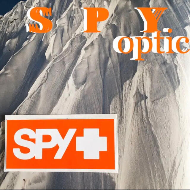 SPY(スパイ)のSPYスパイオプティック　US限定スノー　オレンジボックスバナー ステッカー メンズのファッション小物(その他)の商品写真