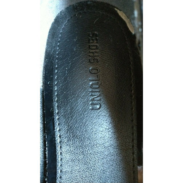 UNIQLO(ユニクロ)の23.0　ユニクロ　5cmヒール　エナメル　パンプス　黒 レディースの靴/シューズ(ハイヒール/パンプス)の商品写真