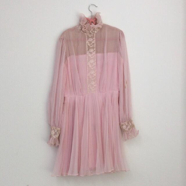 Vintage プリーツドレス