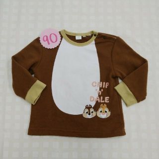 ディズニー(Disney)のたちね様専用☆90☆美品☆トレーナー＆ロンT☆チップ＆デール☆うさぎ☆(Tシャツ/カットソー)