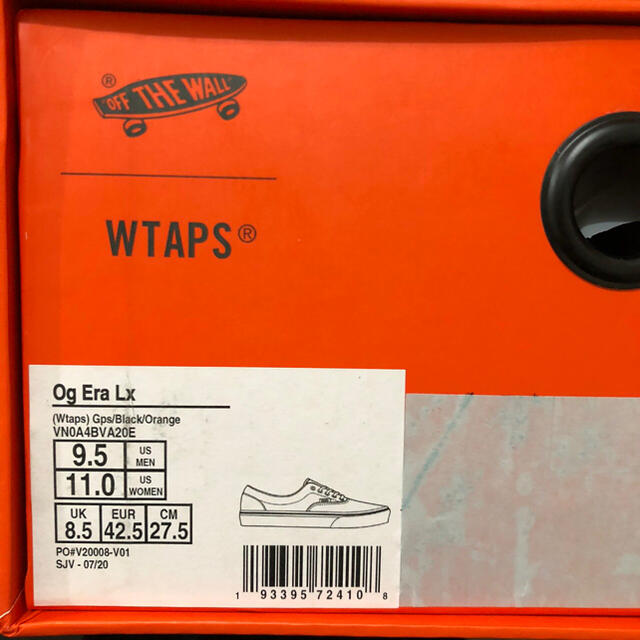 WTAPS vans vault OG ERA 黒27cm 2