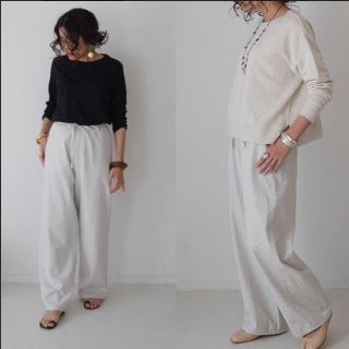 ドゥーズィエムクラス(DEUXIEME CLASSE)のargue cotton panama wave mellow pants(カジュアルパンツ)