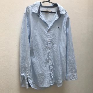 エイチアンドエム(H&M)の【H&M】長袖シャツ　ライトブルー〈158〉(ブラウス)